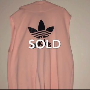 Adidas pink hoodie dress